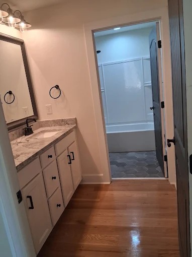 Clean bedroom detail